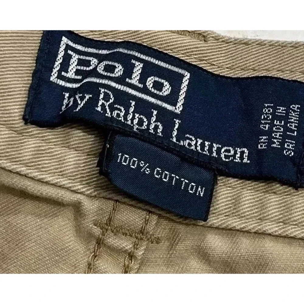Mens Ralph Lauren Polo 67‎ Cargo Shorts Beige Cotton Casual Twill Sz 42 10